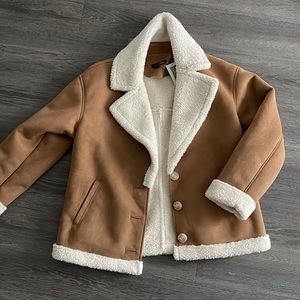 Intermix Shearling Jacket